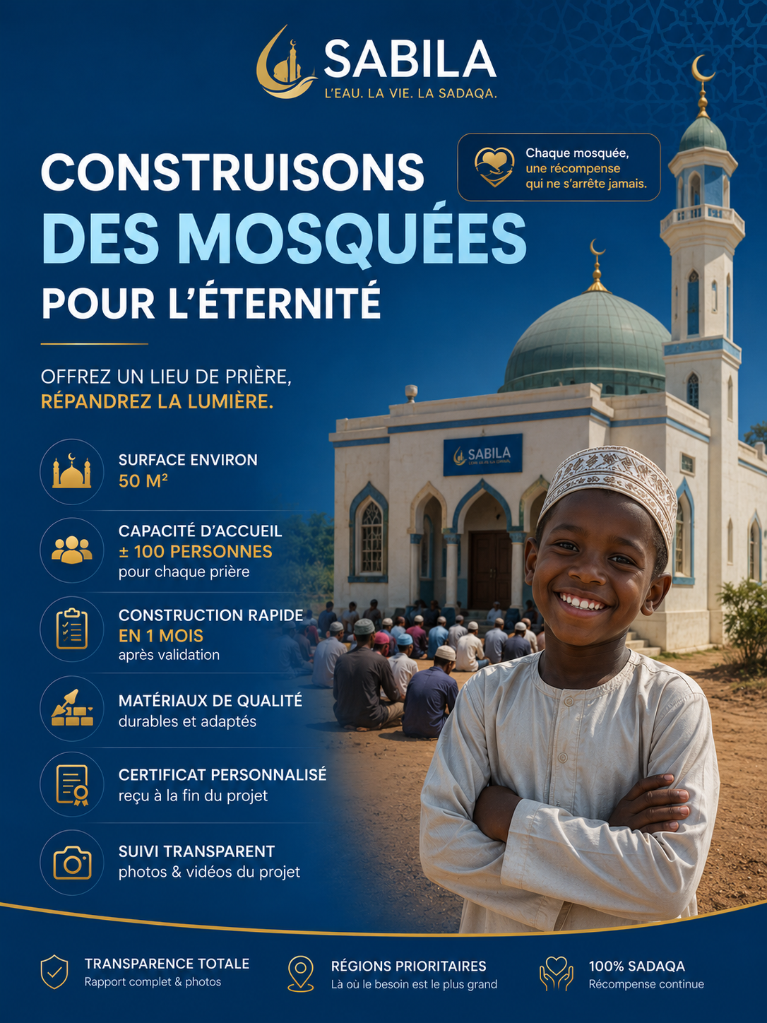 Construisez une mosquée communautaire